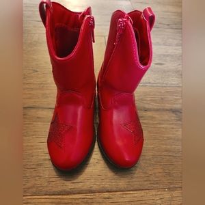 Gymboree Red Star Boots size 7 Girls